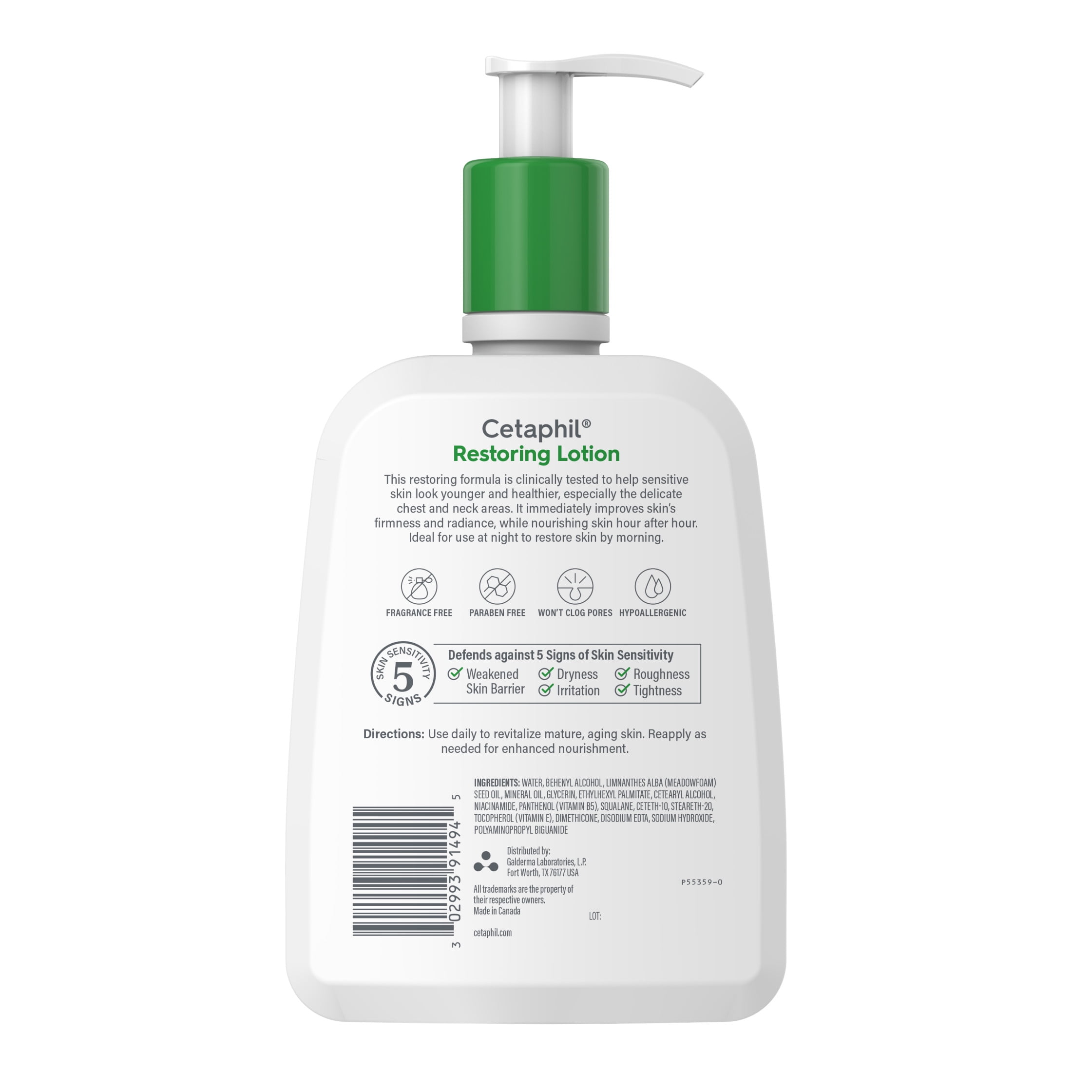 Cetaphil Restoring Lotion with Antioxidants for Aging Skin, Fragrance & Paraben Free, 16oz