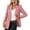 Red, variant on TOUMENY Striped Blazer for Women Lightweight Casual Open Front Long Sleeve Coat Collared Work Office Cardigan Jacket with Pockets Blue L