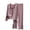 Purple, variant on Women's 2 Piece Outfit Pullover Top and Wide Leg Slid Slit Pants Lounge Matching Sleepwear Tracksuit Set
