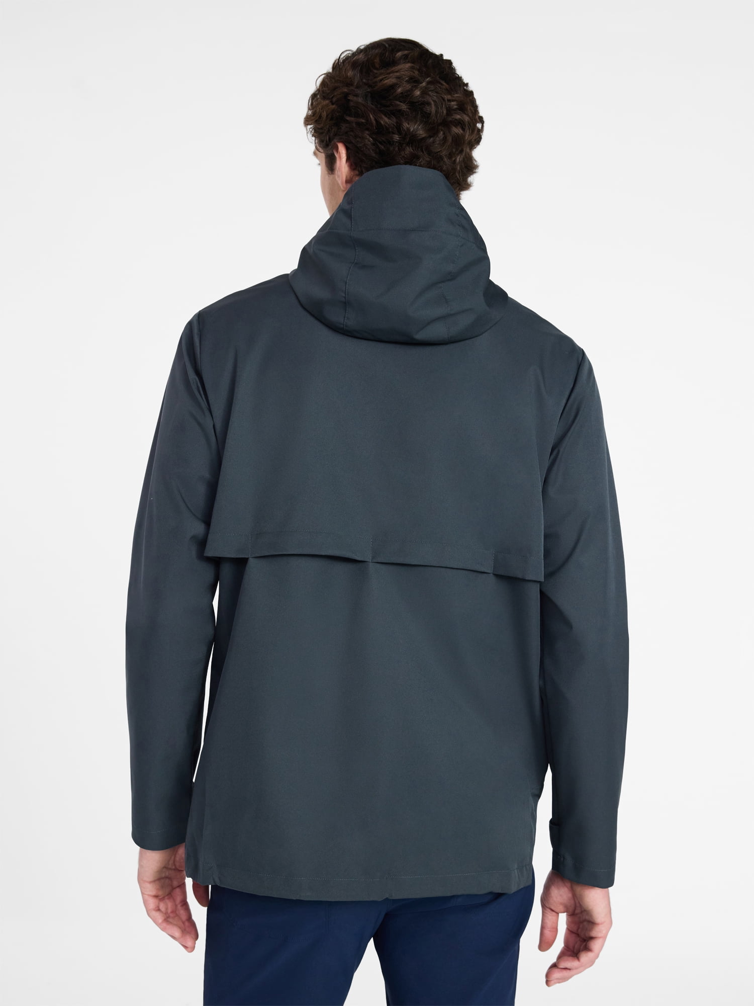 Ozark Trail Men's Rain Jacket with Hood, Sizes S-3XL