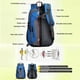 thumbnail image 3 of Mochila Para Acampar Bolsa de pesca de poliéster de gran capacidad impermeable para viajes de oficina (azul), 3 of 9