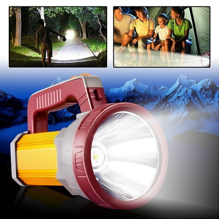 3000LM Super Bright LED Spotlight Torch ble Waterproof Flashlight Torch + Strap,