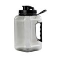 thumbnail image 3 of Tuvgenk Running Plastic Water Bottles Big Gym Water Bottles Gray Little Bucket Clear with Handle, 3 of 4
