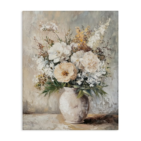 Stupell Industries Bouquet of Wildflowers Plants & Flowers Painting Wrapped Canvas Art Print Wall Art, 16 x 20