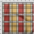 thumbnail image 3 of oneOone Organic Cotton Voile Fabric Madras Check Print Fabric By The Yard 42 Inch Wide, 3 of 4
