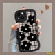 thumbnail image 3 of Estuche Retro A Cuadros Para Samsung A04s A14 A32 A52 A13 A12 A50s A04 A53 A23 A03s A50 A20 A33 A51 A30s A22 A52s A04E A31 A11 A21s A02s M32 M22 Mariposa Borde Ondulado Cubierta Suave, 3 of 3