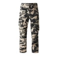 thumbnail image 6 of Domzest Tactical Pants for Men Camo Stretch Ripstop Quick Dry Waterproof Hiking Cargo Work Pants with Multi Pockets Khaki M, 6 of 8