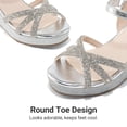 thumbnail image 5 of DREAM PAIRS Girls' Wedge Heel Sandals with Adjustable Strap, Non-Slip Sole Dress Sandals for Kids, 5 of 6