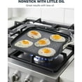 thumbnail image 4 of Nonstick Square Griddle Pan 11 x 11-Inch, Hard Anodized Cookware Griddle Pan, Black, 4 of 8