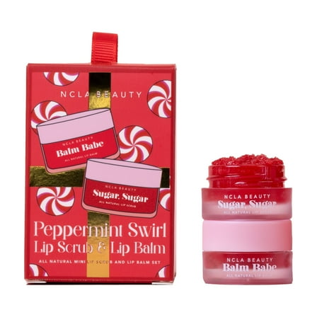 NCLA Peppermint Swirl Ornament Mini Lip Care Set