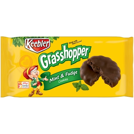 (2 Pack) Keebler Grasshopper Mint & Fudge Cookies, 10 (Best Chocolate Mint Cookies)