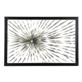 thumbnail image 6 of DecMode Silver Metal Coiled Ribbon Sunburst Wall Decor with Black Frame, 6 of 13
