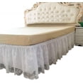 thumbnail image 1 of White Ruffled Bed Skirt, Queen, 1 of 12