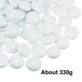 thumbnail image 3 of Unique Bargains 81pcs Fire Glass Beads for Fire Pit, 3/4' Luster Crystal Glass Rocks for Fish Tank Aquarium White, 3 of 5