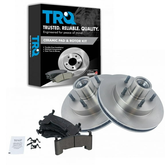 TRQ Front Ceramic Brake Pad Rotor Kit Fits Select Blazer S10 Truck Jimmy S-15