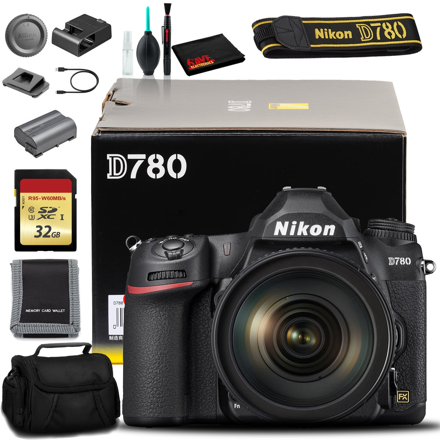 Nikon D780 DSLR Camera with 24120mm Lens (International Model) with