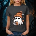thumbnail image 5 of Akiihool Halloween Hawaiian Shirt Halloween Shirts Womens Witch Tshirts They Missed One Shirt Spooky Tee Tops Grey,S, 5 of 8