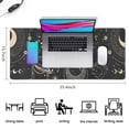 thumbnail image 5 of Long Mouse Pads for Desk,Black Gothic Sun Planet Pattern Desk Mats on Top Of Desks, Desk Mouse Pad Extra Large with 3mm Non-Slip Base and Stitched Edge for Gaming,Office,Work,Home 35.4"x15.7", 5 of 6