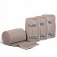 thumbnail image 1 of 5' Feet x 3" inch Elastic Compression Wrap Bandage w/ Clips, 4 Rolls, 1 of 8
