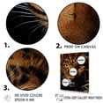 thumbnail image 3 of Designart "Gaze Of The Golden Stalker Leopard Portrait II" Animals Leopard Floater Framed Canvas Prints, 3 of 5