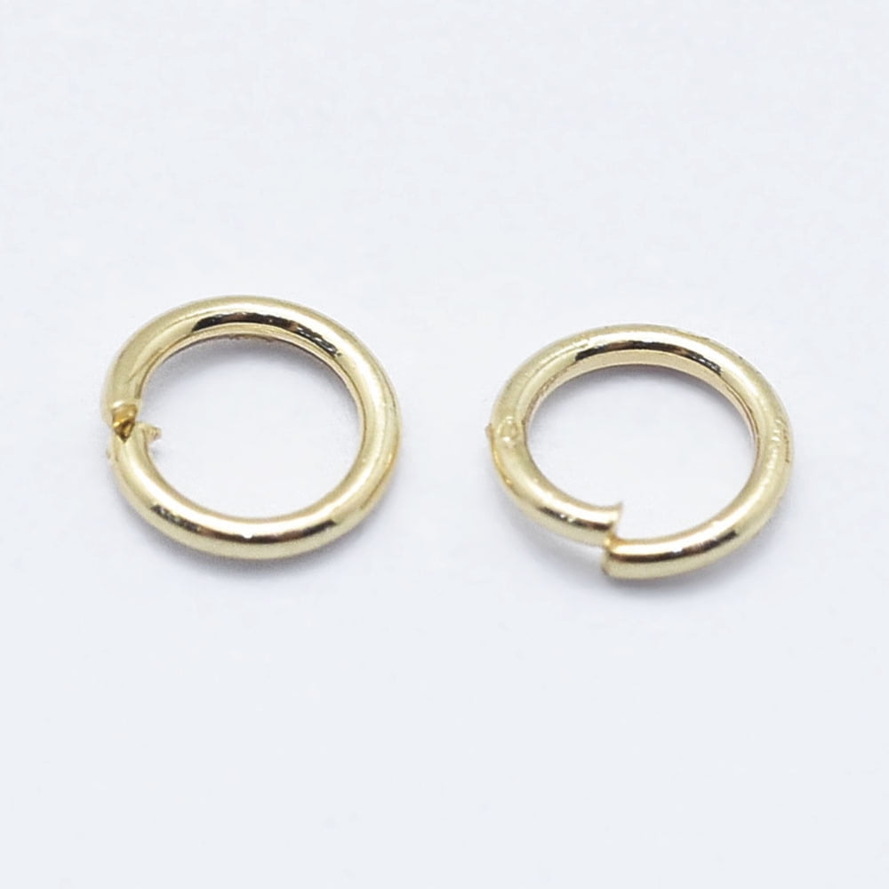 Electroplated Stainless Steel Open Jump Ring Long-Lasting Plated Ring Nickel Free Real 18K golden Plated 26 Gauge 3x0.4mm Inner Diameter: 2.2mm 5300pcs/bag