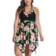 thumbnail image 1 of Trajes de baño de talla grande para mujer, parte superior tankini floral con parte inferior de bikini, traje de baño de 2 piezas, traje de baño 2XL-6XL, 1 of 5