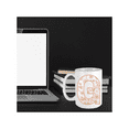 thumbnail image 4 of Keely's Letter G Initial Monogram Ceramic Coffee Mug, Floral Pink and White Design 11 oz, 4 of 6