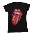 thumbnail image 1 of Rolling Stones Distressed Tongue Junior's T-Shirt, 1 of 1