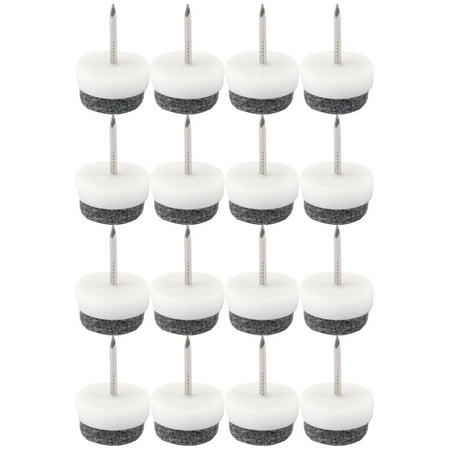 16 Linear Feet - Table Chair Furniture Feet Floor Guard Felt Pad Nails 16mm Diameter Pack of 16