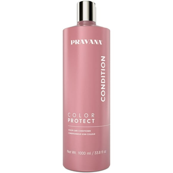PRAVANA Color Protect Color Care Conditioner | Maintains Vibrant Color & Prevents Fading | For Color-Treated Hair | Enriched to Improve Manageability & Strength | 33.8 Fl Oz