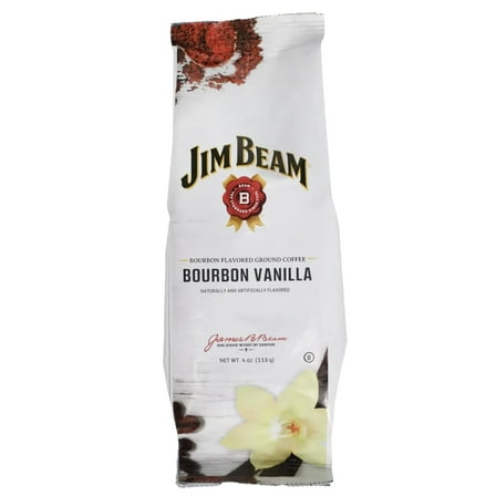 Jim Beam Bourbon Vanilla Flavored Ground Coffee Medium Roast