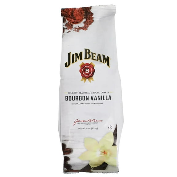 Jim Beam Bourbon Vanilla Flavored Ground Coffee Medium Roast