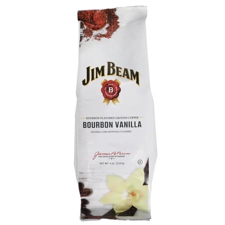 Jim Beam Bourbon Vanilla Flavored Ground Coffee Medium Roast