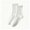 #11-White, variant on Cutuoiiu Women's Socks Casual Regular Fit Solid Color Ribbed Ruffle Cuff Mid Calf Socks Soft Stretch Knit Crew Socks for Daily Wear