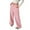 Pink, variant on Girls Wide Leg Corduroy Pants Button Front Zipper Vintage Pants with Pockets High Waist Casual Pants for Girls Pink Pants Kids Girls Pants Size 7-8 Years