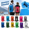 thumbnail image 5 of Lightweight Waterproof Dry Bag, Floating Roll‑Top Sack w/ Strap for Kayak & Rafting & Swimming & Camping & Beach Outdoor Activities Saffron 10L, 5 of 6