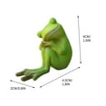 thumbnail image 3 of Lilixerw Miniature Cute Frog Figurines Plant Decorations for Pots,Funny Frog Garden Decor Outdoor Gifts for Flower,Yard,Lawn Ornament, 3 of 3