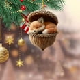 thumbnail image 1 of Adornos navideños de animales de Chopper Adornos navideños con estampado de animales para el árbol de Navidad Adornos acrílicos Decoraciones de animales del bosque Decoración navideña colgante Decorac, 1 of 7