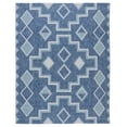 thumbnail image 2 of SAFAVIEH Courtyard Floella Geometric Indoor/Outdoor Area Rug, 8' x 11', Navy/Aqua, 2 of 13