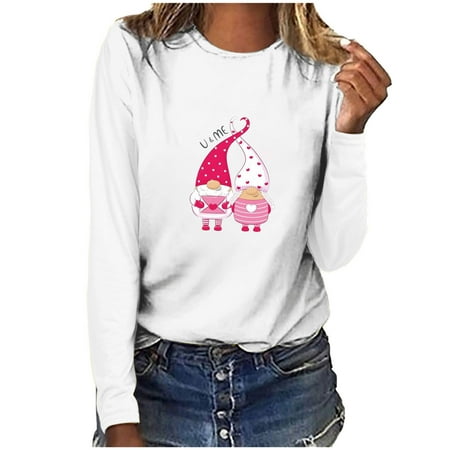 

Hvyesh Women s Valentine s Day Raglan Pullover Sweater Crewneck Heart Letter Sweatshirt Cricket Boyfriend Blouses Tops for Leggings White shirts for women S