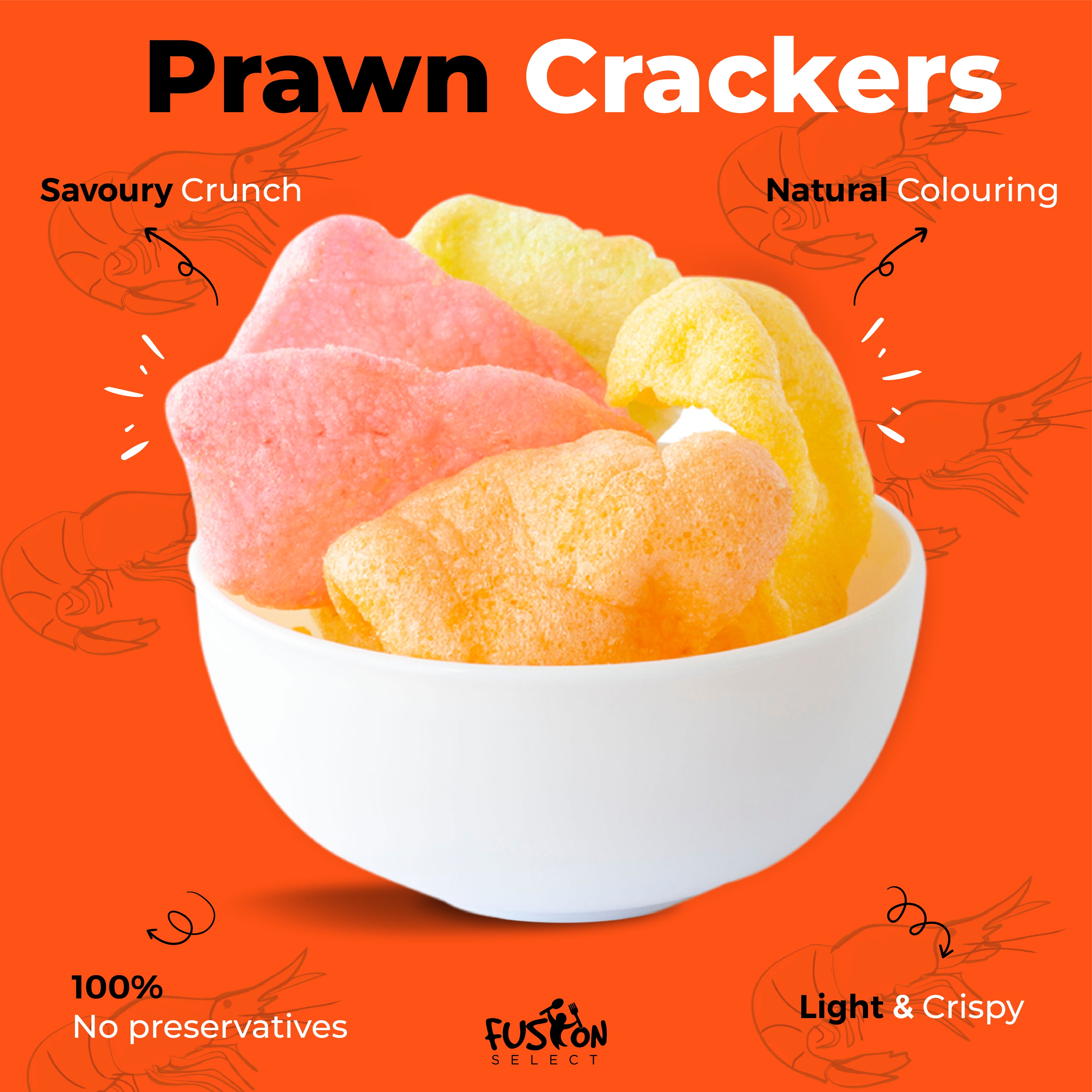 えびせん Prawn Crackers APEXY Authentic Prawn Crackers, Crispy Shrimp Chips, Uncooked