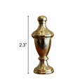 thumbnail image 4 of Decorative Spire Lamp Finial Polished Brass, 2.3"h, 4 of 4