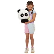 Fluffie Stuffiez Panda Large Collectible Feature Plush 11 - Surprise Reveal, Huggable ASMR Fidget Fluff Pulling, Ultra Soft