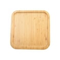 thumbnail image 4 of BUYISI Wooden Serving Tray Square Bamboo Serving Tray Kitchen Food Tableware Tray For Party Gather Serve Tray Multi Size Dust Proof, 4 of 5