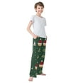 thumbnail image 3 of FORMRS Boys Pajama Pants with Pockets Size 6-8Y Kids Lounge Sleep Bottoms, Christmas Santa Hats, 3 of 8