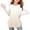 Beige, variant on Swuxness Girls Long Sleeve T-Shirts Gradient Color Crewneck Side Slit Hem Casual Fall Tops