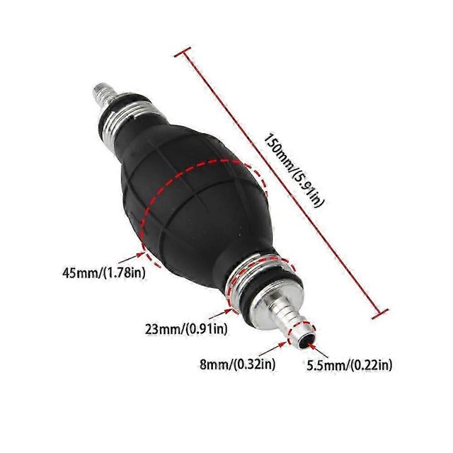 1Pcs Fuel Pump 6mm 8mm 10mm 12mm Rubber Aluminum Hand Fuel Pump Line Hand Primer Bulb All Fuels For Car Boat Marine Outboard