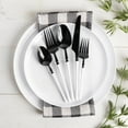 thumbnail image 4 of EcoQuality Black and White Disposable Plastic Tea Spoons - Plastic Black & White Cutlery Disposable Utensils Silverware Perfect for Wedding Birthday Event Planning Baby Shower Anniversaries (100), 4 of 4