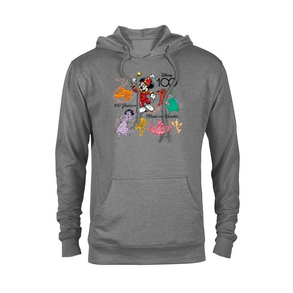 Disney 100 Years of Music and Wonder Color Fill Tunes D100 - Pullover Hoodie for Adults - Customized-Athletic Heather