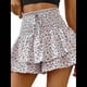 thumbnail image 1 of Mini Shorts con Volantes y Cintura Alta para Mujer Bonitos Shorts Cortos Escalonados con Shorts Debajo M, 1 of 7